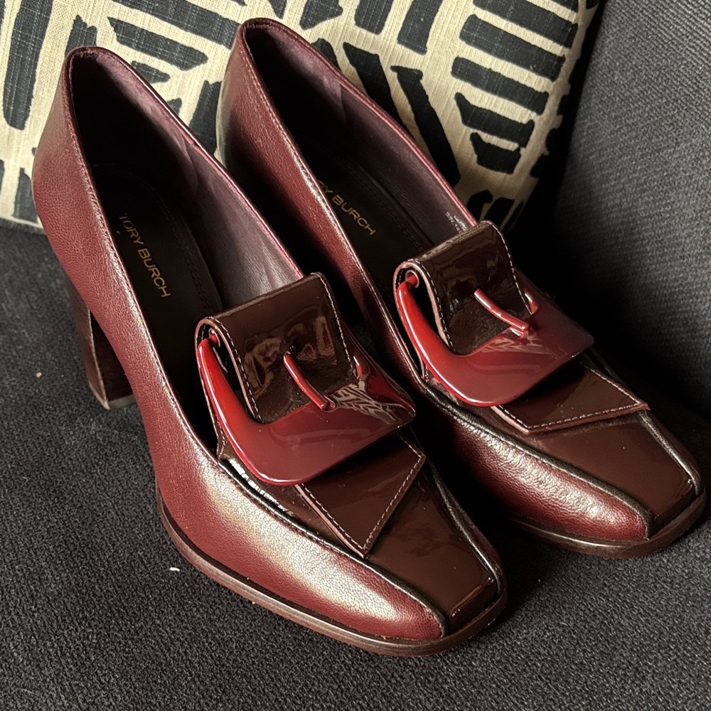 Tory Burch Dark Red Men's Loafers